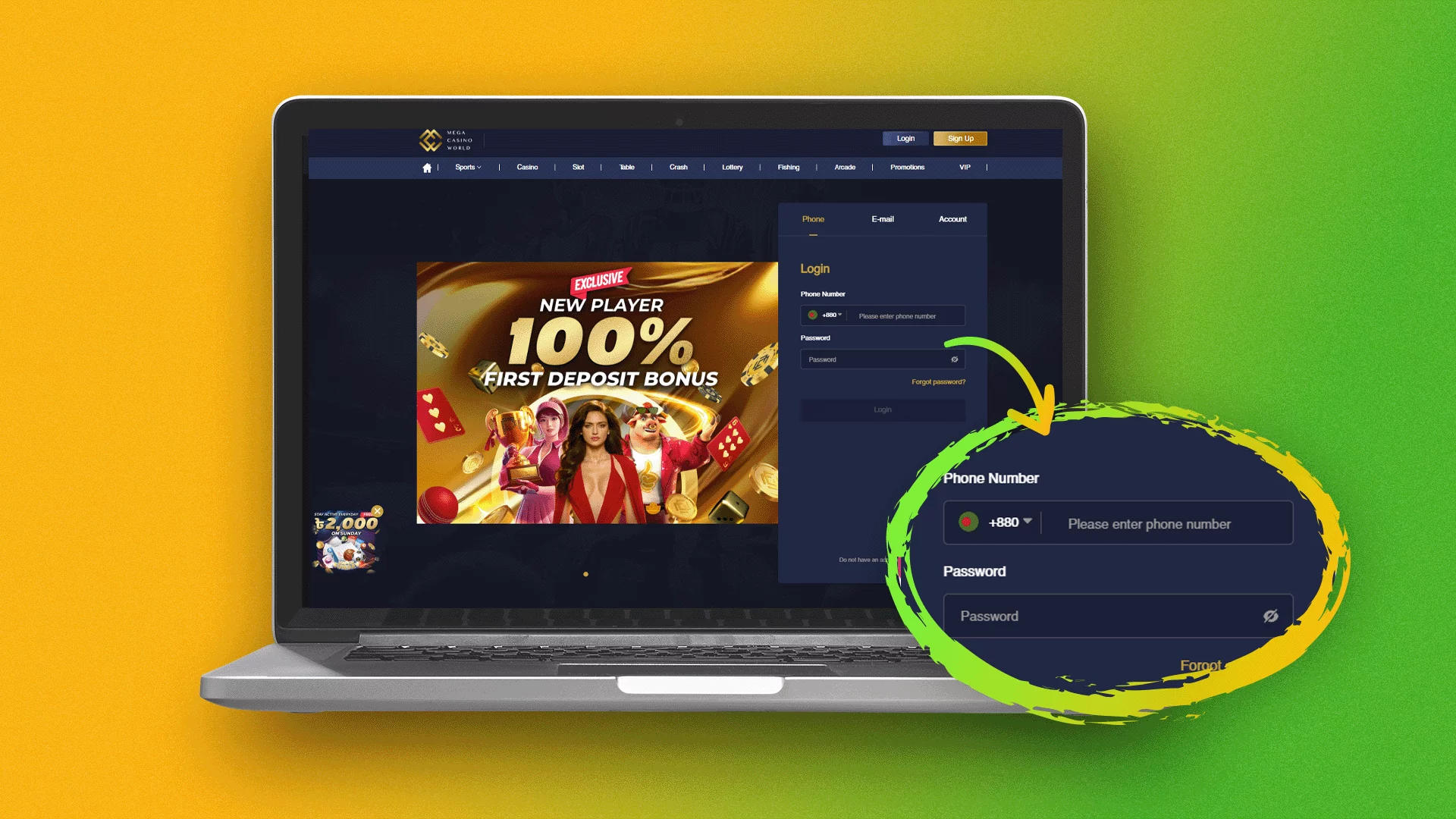 Enter your information to log in to your MCW account