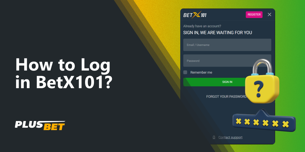 Users can secure their Betx101 accounts with a unique password, required at each login