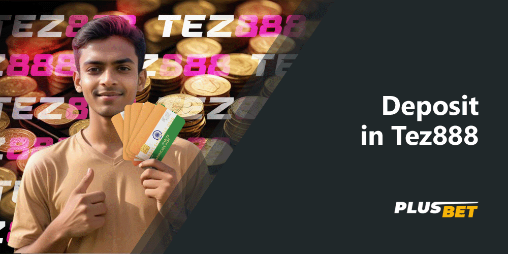 To place bets you need to fund your account at Tez888