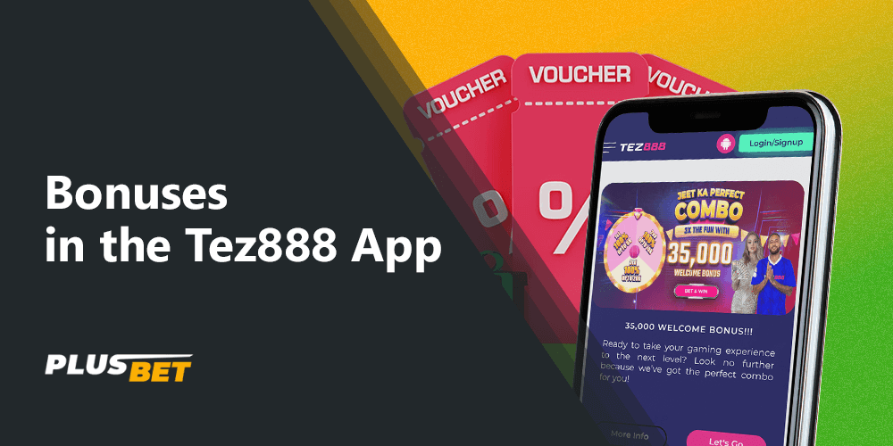 The app offers bonuses and gifts to new players from India after downloading the tez888 app